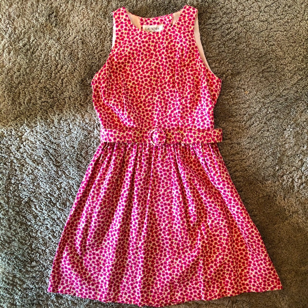 Vintage 90s Laundry by Shelli Segal skater mini dress